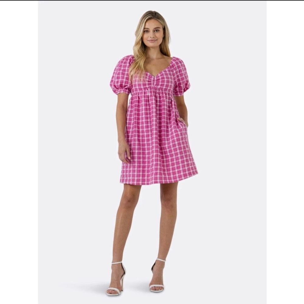 NWT English Factory Gingham dress